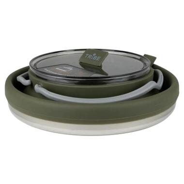 Чайник туристический Tribe Collapsible Kettle 1,5 л силиконовый olive (T-FF-0026-olive) фото №3