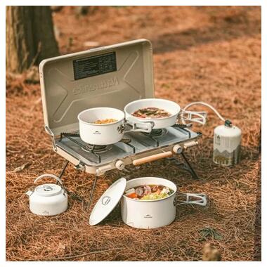 Сковорода туристическая Naturehike CNK2450CF013 17,5 см, алюминий, белая (6927595711026) фото №7