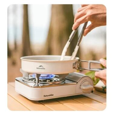 Сковорода туристическая Naturehike CNK2450CF013 17,5 см, алюминий, белая (6927595711026) фото №3