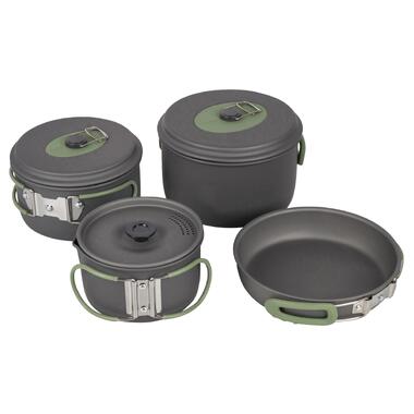 Набор посуды Bo-Camp Explorer 4 Pieces 19 Hard Anodized Grey/Green 2200241 фото №2