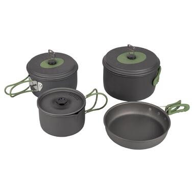 Набор посуды Bo-Camp Explorer 4 Pieces 19 Hard Anodized Grey/Green 2200241 фото №1