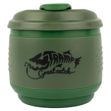 Чашка туристическая Tramp силиконовая с крышкой 350мл Оливковая (UTRC-082-olive) фото №3