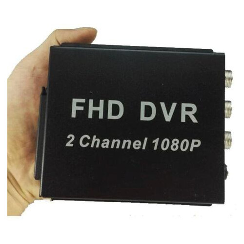 Відеореєстратор AHD на 2 камери Pomiacam MDVR 2 Мп Full HD 1080P SD фото №1
