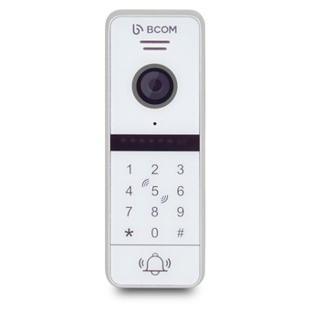 Відеопанель BCOM BT-400HD-AC White з вбудованою клавіатурою та зчитувачем Mifare фото №1