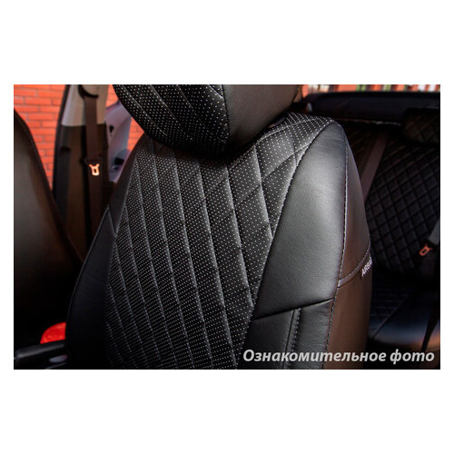 Чохли салону Seintex Mazda CX-5 II 2017- Еко-шкіра, Ромб / чорні (89005) фото №2