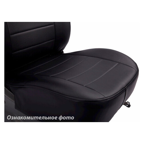 Чохли салону Seintex Renault Logan II 2014- (без airbag) Еко-шкіра / чорні (89021) фото №5