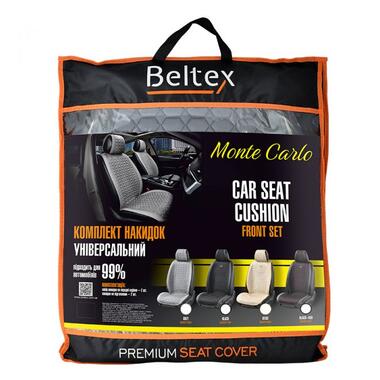 Преміум накидки для передніх сидінь BELTEX Monte Carlo, grey 2шт. BX81250 фото №8