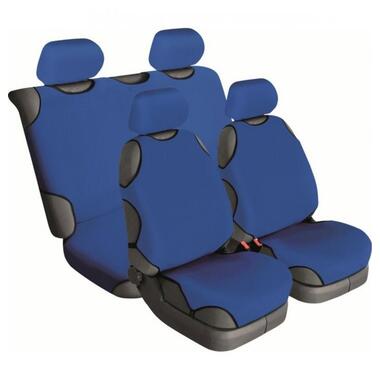 Майки універсал Beltex Cotton темно-синій, на 4 сидіння, без підголовників (BX13710) фото №1