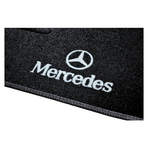 Автомобільні килимки для Mercedes E211 (2002-2009) (задній привід) / Чорні, кт. 5шт (BLCCR1343) фото №6