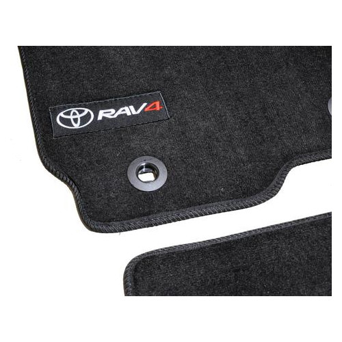 Килимки в салон автомобіля AVTM Toyota RAV4 (2013-) Чорні Premium (BLCLX1644) фото №8