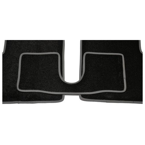 Ворсові килимки Fiat 500 (2008-) / Чорні, сіра окантовка AVTM BLCCR1134 фото №7