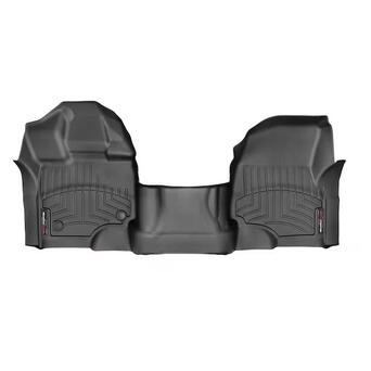 Килимок у салон  Ford F150 2015-2021 передні суцільні, суцільний диван чорні фото №1