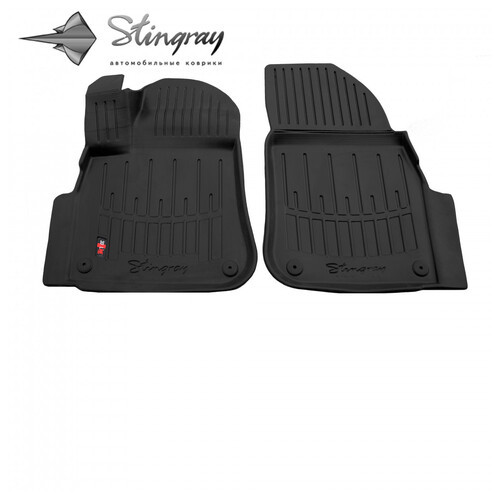 Гумові килимки Stingray VW Touareg III (CR) (2018-) з бортом ТЕП/2шт (Фольксваген Туарег) фото №1