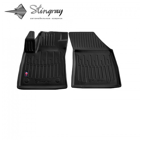 Гумові килимки Stingray Renault Megane IV (2015-) з бортом ТЕП/2шт (Рено Меган) фото №1