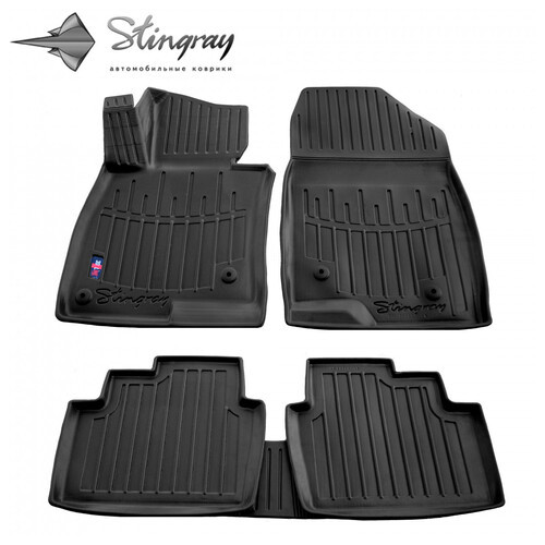 Гумові килимки Stingray Mazda 3 (BM) (Europe) (2013-2019) з бортом ТЕП/5шт (Мазда 3) фото №1