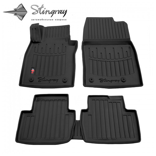 Гумові килимки Stingray Mazda 3 (BP) (2019-)/CX-30 (DM) (2019-) з бортом ТЕП/ 5шт фото №1