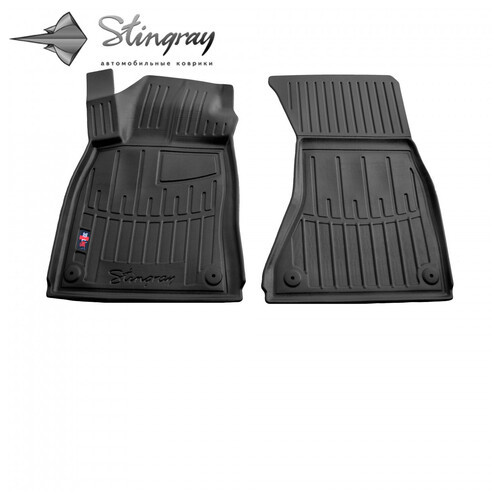 Килимки в салон Stingray 3D Audi A6 (C7) (2011-2018) з бортом ТЕП/2шт, (Ауді А6) фото №1