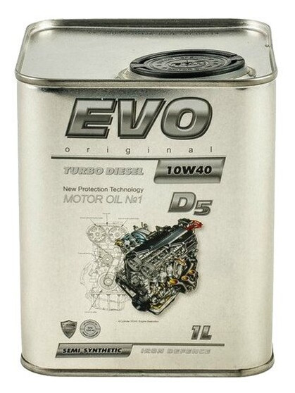 Олива моторна EVO Turbo Diesel D5 10W-40 1л фото №1