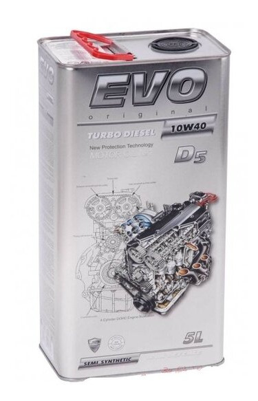 Олива моторна EVO Turbo Diesel D5 10W-40 5л фото №1