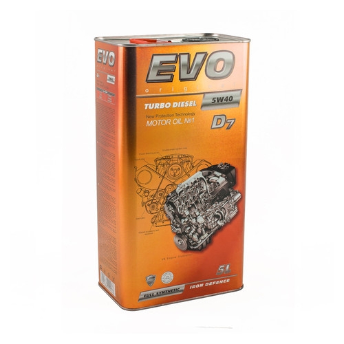 Олива моторна EVO Turbo Diesel D7 5W-40 5л фото №2