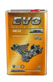 Олива моторна EVO E9 5W-30 SM/CF 4л фото №1
