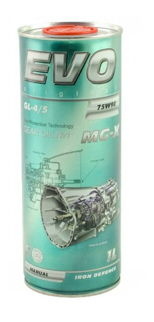 Олива трансмісійна EVO Manual MG-X 75W-90 GL-4/5 1л фото №1