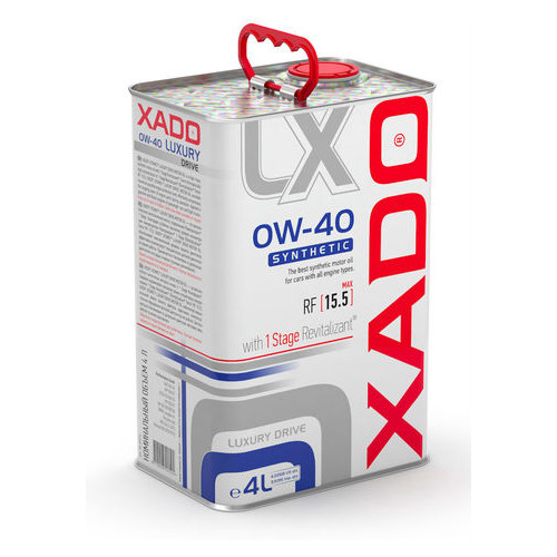 Моторна олива Xado Luxury Drive 0W-40 (ж/б 4л) ХА 20272 фото №1