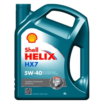 Моторна олива Shell Helix HX7 5W40 4л (2123) фото №1