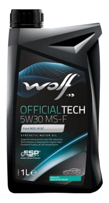 Олива моторна Wolf Officialtech 5W30 MS-F 1 л (8308611) фото №1