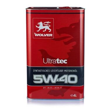 Моторна олива Wolver Ultratec 5W-40 4л (4260360940811) фото №1