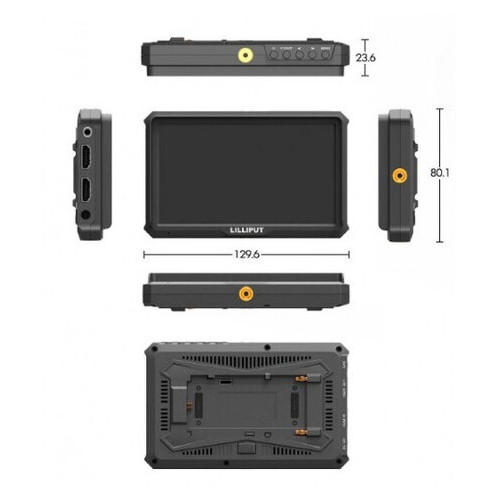 Накамерний монітор Lilliput 5 A5 Support 4K HDMI Format фото №2