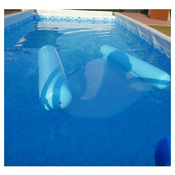 Водний гамак надувний матрац для плавання блакитний фото №5
