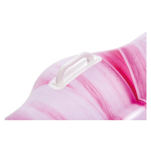 Плотик-матрац надувний Intex Рожевий квітка 142 см (58787) фото №5
