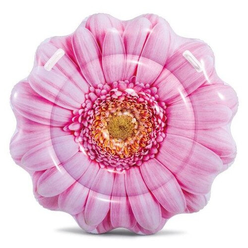 Плотик-матрац надувний Intex Рожевий квітка 142 см (58787) фото №2