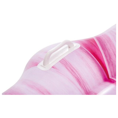 Плотик-матрац надувний Intex Рожевий квітка 142 см (58787) фото №6