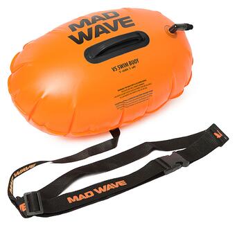 Рятувальний надувний буй Mad Wave VSP Swim Buoy M2040020 Помаранчевий (59444002) фото №2