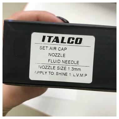Змінний комплект форсунки 1,3мм для фарбопультів Shine LVMP ITALCO NS-Shine-1.3LM фото №4