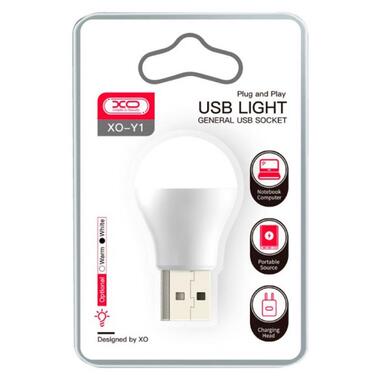 Світлодіодна лампа XO Y1 USB White (1283126558542) фото №2