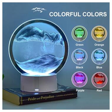 3D пісочні художні лампи, світлодіодні пісочні годинники XPRO 3d пісочні лампи, світлодіодні пісочні годинники XPRO. (43475-_363) фото №10