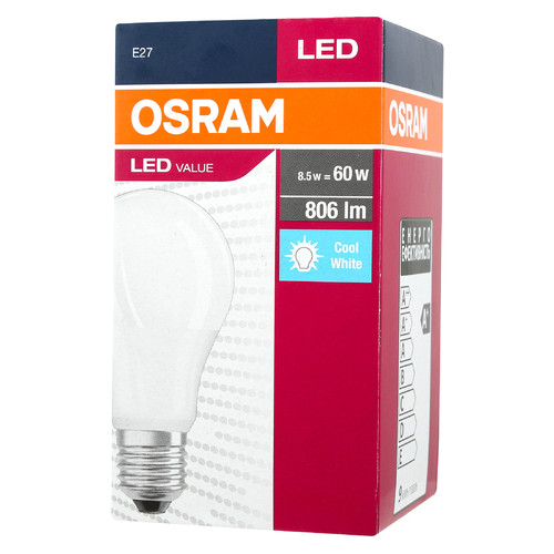 Лампа Osram світлодіодна LED VALUE A60 85W 806Lm 4000К E27 фото №2