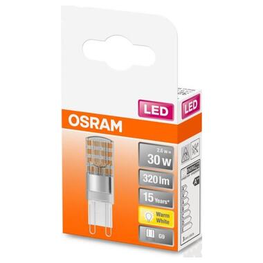 Лампочка Osram LED PIN30 2,6W/827 230V CL G9 10х1 (4058075432338) фото №5