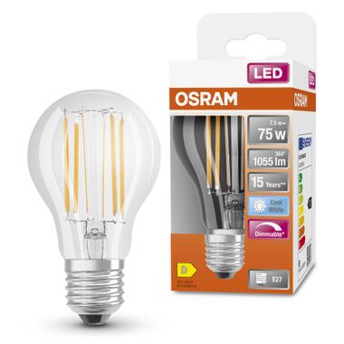 Лампочка Osram LED CLA75 DIM 7,5W/840 230V FIL E27 (4058075434967) фото №3