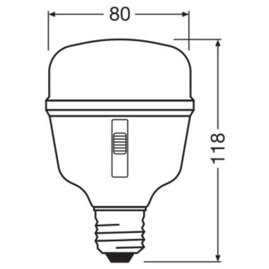 Лампочка Osram LED T80 GROW 20W CL 230V FR E27 (4058075845800) фото №7