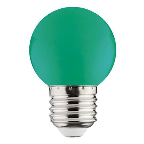 Лампа світлодіодна 1W E27 A45 зелена Horoz Electric (001-017-0001-040) фото №1