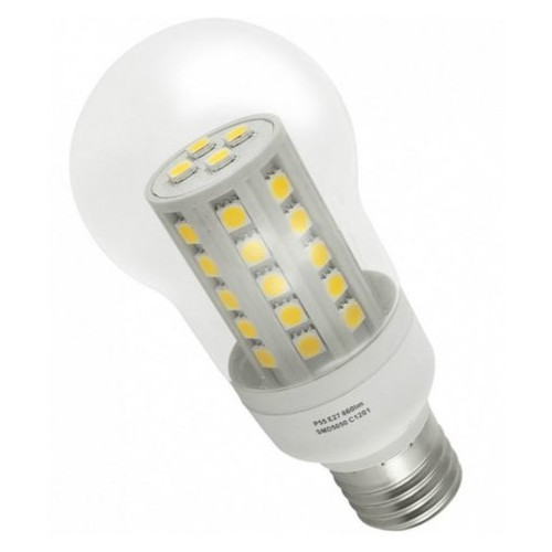 Лампа світлодіодна Brille LED E27 7W 44 шт WW P55 SMD 5050 фото №1