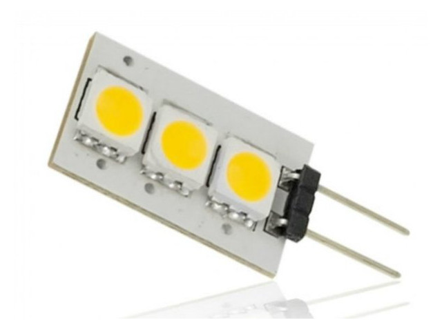 Лампа світлодіодна Brille LED G4 0.6W 3 pcs WW LF AC12V SMD5050 фото №1