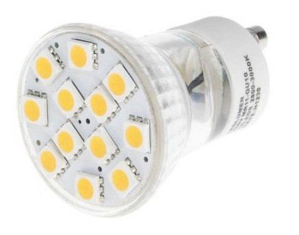 Лампа світлодіодна Brille LED GU10 2.4W 12 ПК WW MR11 SMD5050 фото №1