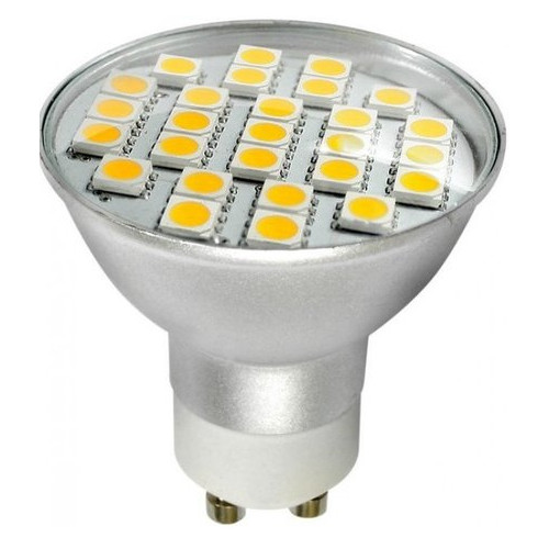Лампа світлодіодна Brille LED GU10 3.8W 27 pcs WW MR16 SMD5050 фото №1