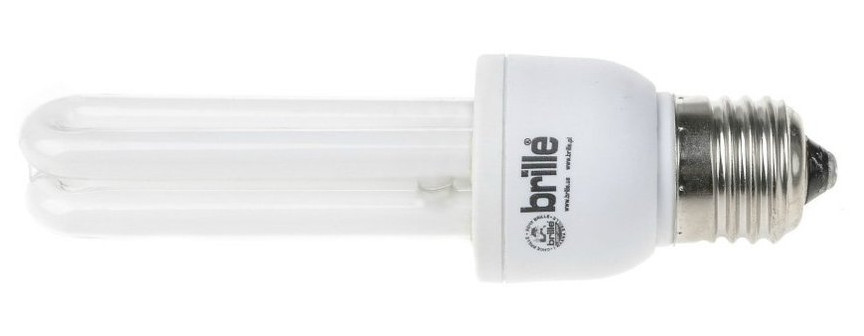 Лампа енергозберігаюча Brille PL-2U/A 11W/827 9mm E27 фото №1