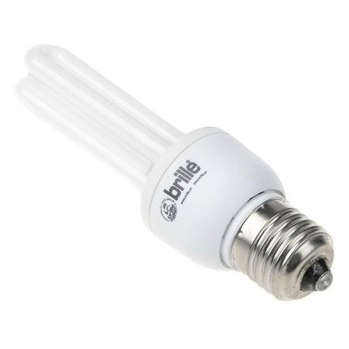 Лампа енергозберігаюча Brille PL-2U/A 11W/827 9mm E27 фото №3